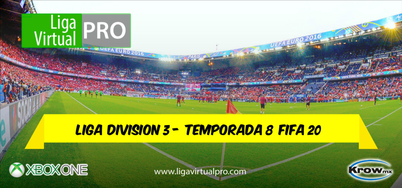 Logo-LIGA DIVISION 3 - TEMPORADA 8 FIFA 20
